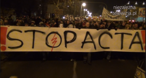 Relacja z protestu przeciwko ACTA - Wrocław