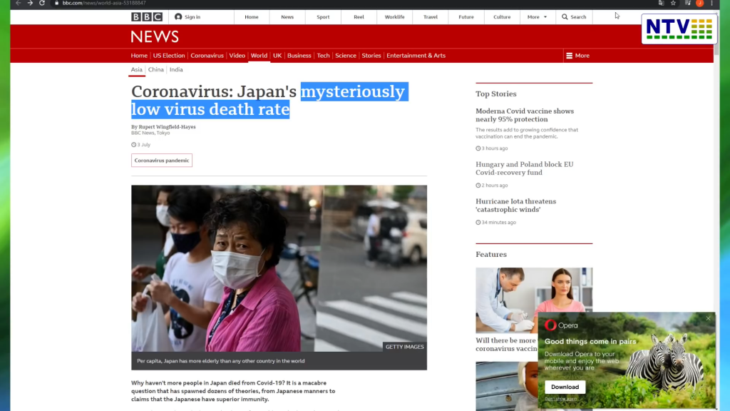 BBC Japonia – Tajemniczo niski wskaźnik śmiertelności covid19.  Społeczność wodorowa