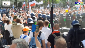 Protest w Berlinie przeciwko ograniczeniom ws. Covid-19 - 29.08.2020 r.