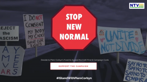 Protest w Londynie przeciwko ograniczeniom COVID-19 - 26 września - Piers Corbyn