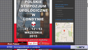 Polskie Sympozjum Ufologiczne w Londynie - Rob Fidem - 8.09.2015